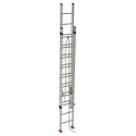 2 SECTION ALUMINUM INDUSTRIAL LADDER WITH ROPE SYSTEM PRO