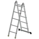 ALUMINUM DOUBLE SIDE LADDER WITH HINGE