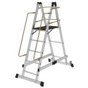 FOLDABLE PLATFORM LADDER WITH WHEEL