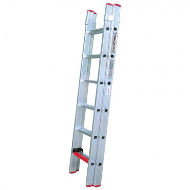 2 SECTION ALUMINUM INDUSTRIAL LADDER - SLIDING TYPE