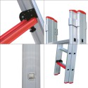 2 SECTION ALUMINUM INDUSTRIAL LADDER - SLIDING TYPE