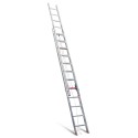 2 SECTION ALUMINUM INDUSTRIAL LADDER WITH ROPE SYSTEM - PREMIUM