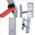 3 SECTION ALUMINUM INDUSTRIAL LADDER - SLIDING TYPE