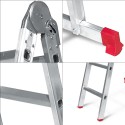 ALUMINUM DOUBLE SIDE LADDER WITH HINGE