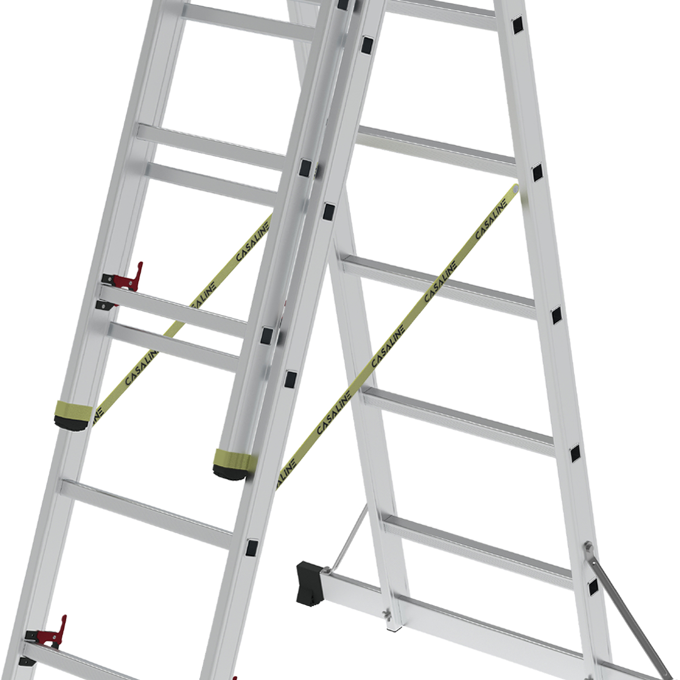 3 SECTION ALUMINIUM INDUSTRIAL LADDER - A TYPE gallery image 4