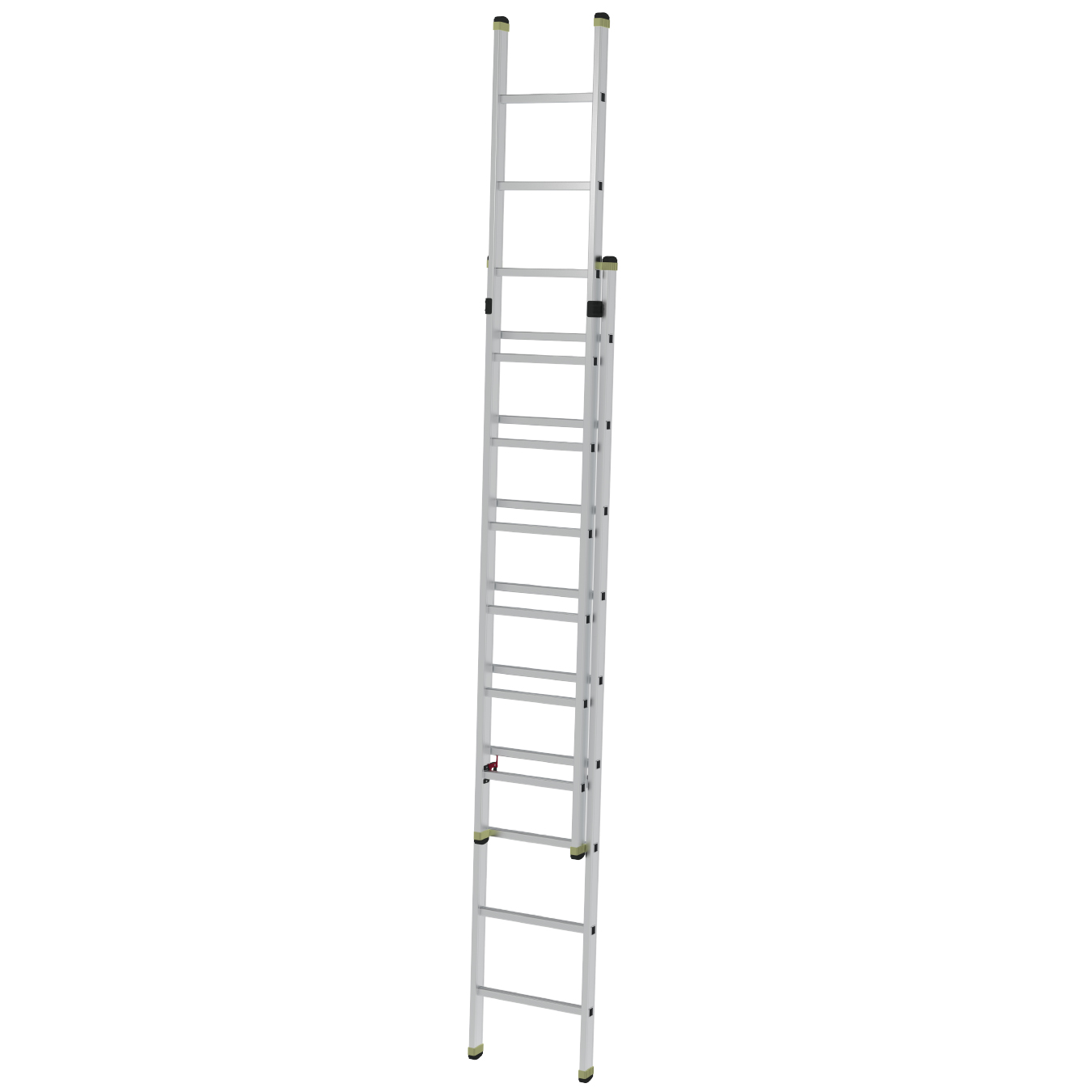 2 SECTION ALUMINUM INDUSTRIAL LADDER - SLIDING TYPE