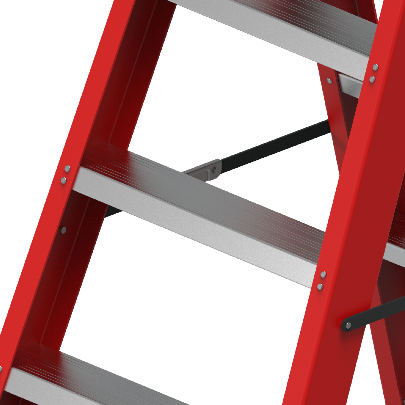 FIBER GLASS DOUBLE SIDE LADDER gallery image 2