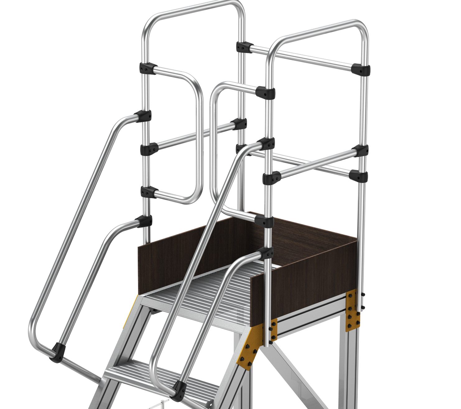 MOBILE PLATFORM LADDER WITH ADJUSTABLE STBILIZER gallery image 5